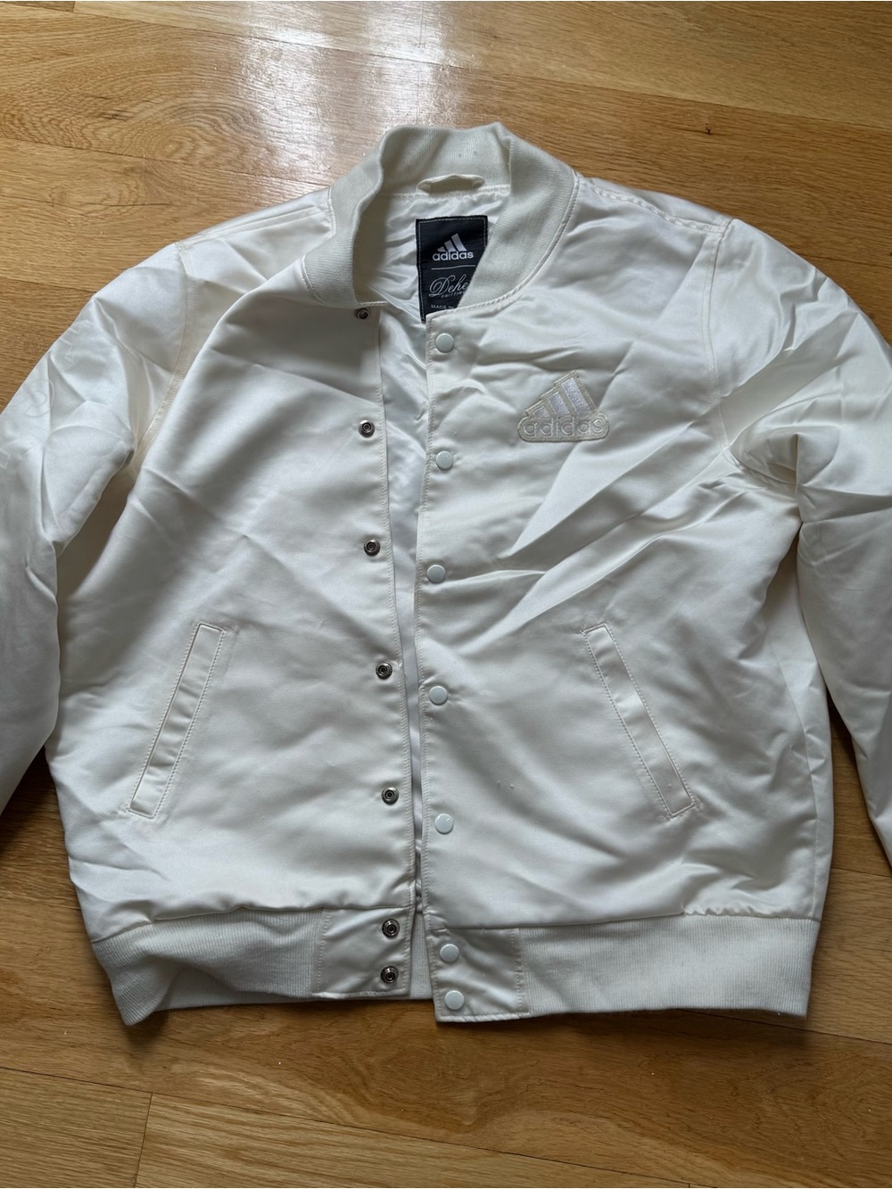 adidas White Men's Bomber Jacket